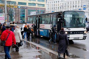 Фотография автобуса в центре Калининграда